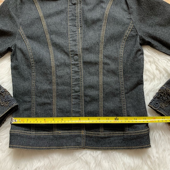Tristan & Iseut Denim multi black jacket size XS - Picture 6 of 9